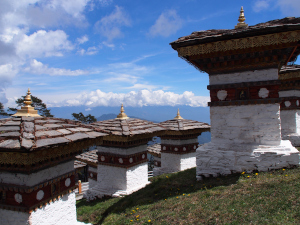 image of Dochu pass in Bhutan
